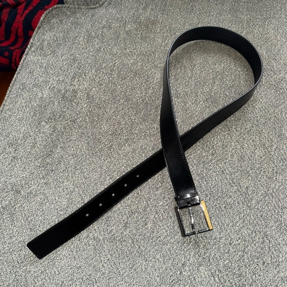 Versace Men’s Black Leather Belt - Picture 3 of 7